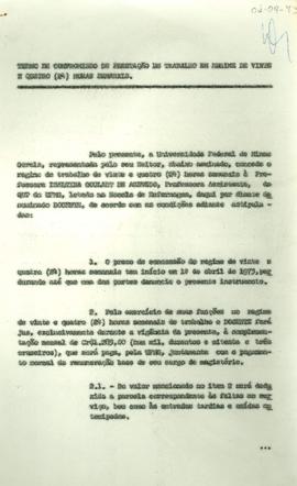 Termo de Compromisso de Prestação de Trabalho