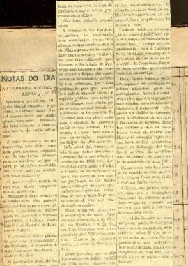 Notas do Dia - A Campanha contra a Lepra