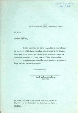 Correspondência - 1962