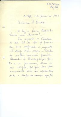 Correspondência Fevereiro de 1962 a Novembro de 1965