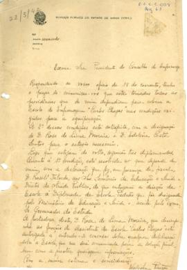 Original - carta de Waleska ao Presidente do Conselho de Enfermagem