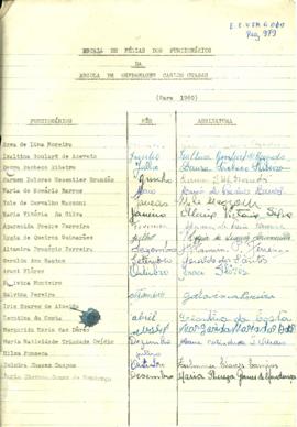 Escala de férias funcionários - EECC