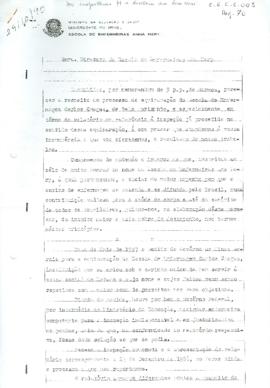 Correspondência Escola de Enfermeiras Anna Nery