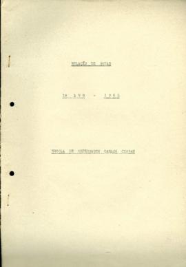 Relação de Nortas 1 ano - 1964