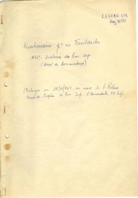 Relatório da EECC para o MEC - década de 1960