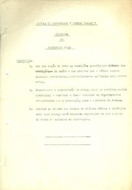 Programa de Patologia Geral - Carlos Chagas