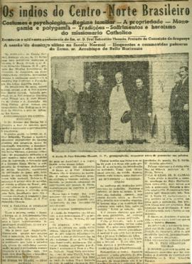 Os Indios do Centro-Norte Brasileiro e Padre Walter Perriens