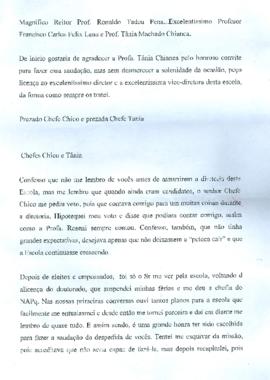 Discurso Rita de Cássia Marques