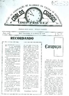 Jornal Cinco P'ras Dez - 19 Março 1938