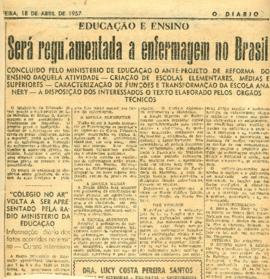 Será regulamentada a enfermagem no Brasil