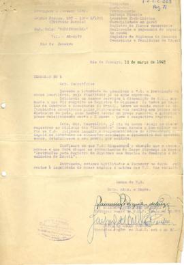 Correspondência Reg. 71