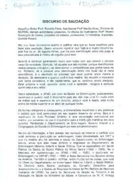 Discurso de Saudação Alda Martins
