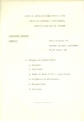 Enfermagem Cirúrgica em Oftalmologia - 2º ano