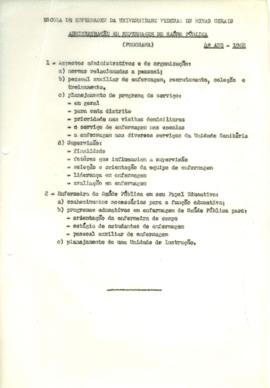 Administração em Enfermagem de Saúde Pública