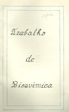 Angelina Gabriela Gonçalves - Trabalho de Bioquímica