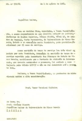 Of. nº 530-64 - Magnífico Reitor