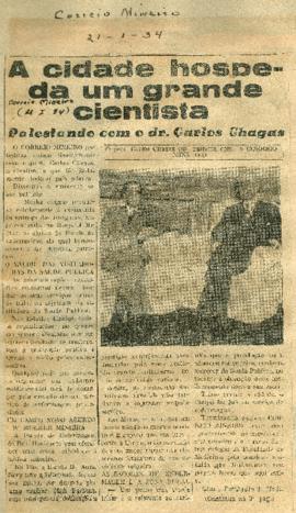 A Cidade hospeda um Grande Cientista e Inspectoria de Hygiene Medico-escolar