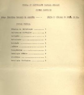 Provas parciais - Série B - Classe de 1947, 2º Gr.