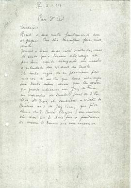 Solicitação de retorno do nome EECC (carta)