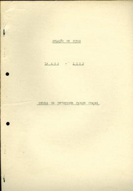 Relação de Notas 1 ano - 1963