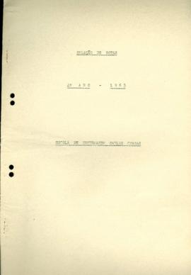 Relação de Notas 2 ano - 1963