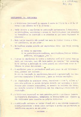 Regulamento da Biblioteca - Reg. 343