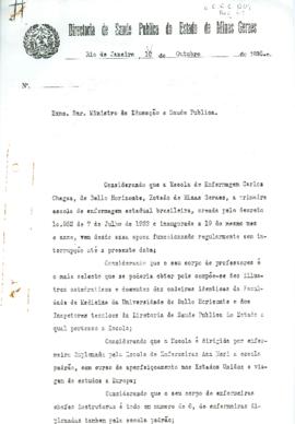 Ofício ao Ministro da Educação e Saúde Pública - 1936 - RJ