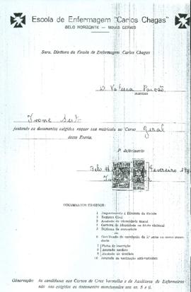 Matricula de curso da EECC