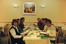 Mesa Almoço Consultoras - Judith Lewis - Maria Elena Celsallos - Roseni Rosângela de Sena - Maria...