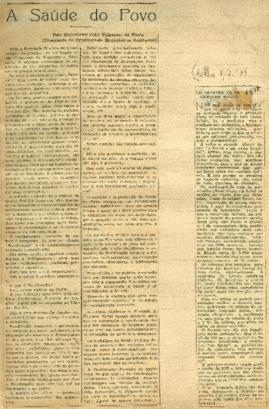 A Saúde do Povo e Um Decreto do Sr. Armando Salles