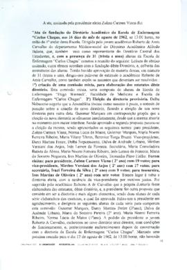 Ata assinada pela Presidenta Eleita Zulma Carmen