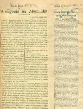 A eugenia na Alemanha e Sociedade de Protecção aos Lazaros