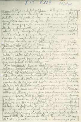L 15 - V 129 - Ata do dia 19-11-62