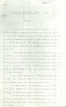 Escola de Enfermagem Carlos Chagas - Notas